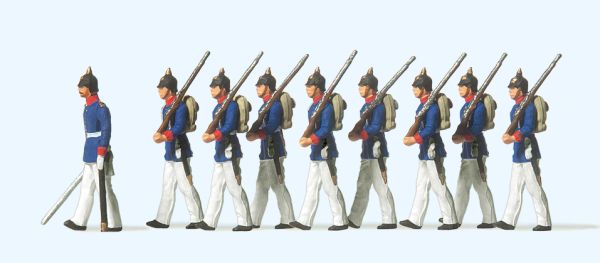 12186 Preiser - Preu�ische Infanterie. Parade - Spur H0