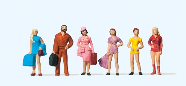 14123 Preiser - Reisende, Teenager - Spur H0