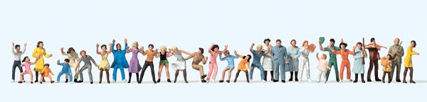 14414 Preiser - Volksfestbesucher. 30 Figuren - Spur H0