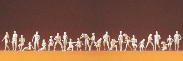 16400 Preiser - Modellfiguren Adam und Eva - Spur H0