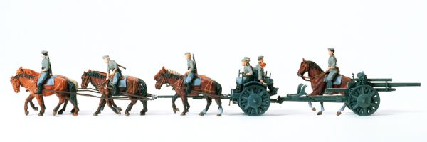 16513 Preiser - Bespannte leichte Feldhaubitz - Spur H0