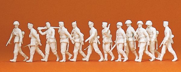 16519 Preiser - Vorgehende Infanterie. DR 193 - Spur H0