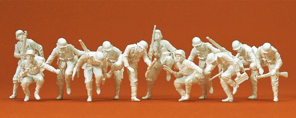 16528 Preiser - Absitzende Panzergrenadiere ( - Spur H0