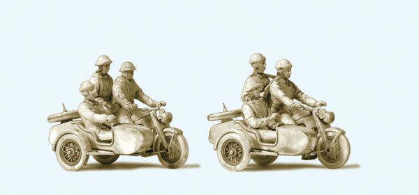 16615 Preiser - Kradfahrer NVA. Motorrad Z�nd - Spur H0