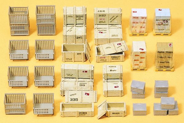 17110 Preiser - Gitterboxpaletten und anderes - Spur H0