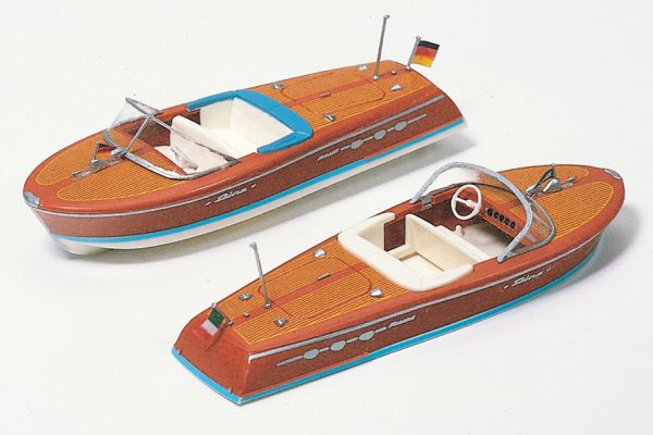 17304 Preiser - Zwei Motorboote. Bausatz - Spur H0