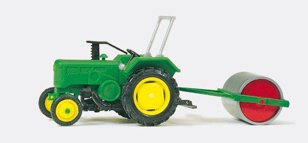 17929 Preiser - Ackerschlepper mit Ackerwalze - Spur H0