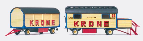 21052 Preiser - Damentoilette und Packwagen - Spur H0