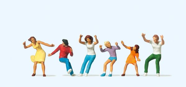 24664 Preiser - Figuren zum Kettenkarussell - Spur H0