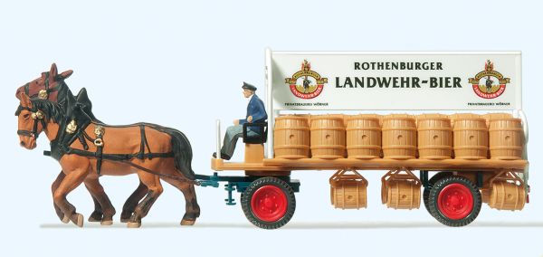 30462 Preiser - Brauereiwagen. Fertigmodell - Spur H0