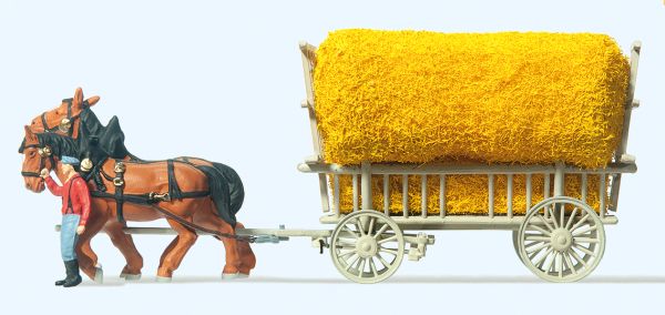 30477 Preiser - Getreidewagen. Fertigmodell - Spur H0