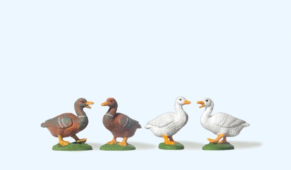 47077 Preiser - 4 Enten - Spur 2m / G