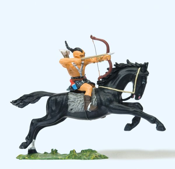50478 Preiser - Hunne zu Pferd. Bogen schie�e - Spur 2m / G