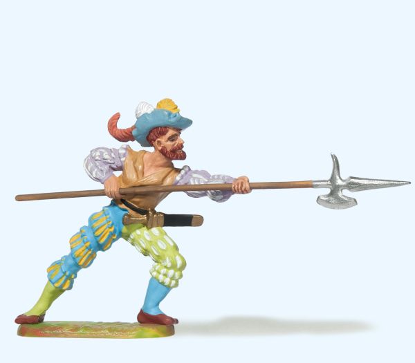 52310 Preiser - Landsknecht mit Hellebarde - Spur 2m / G