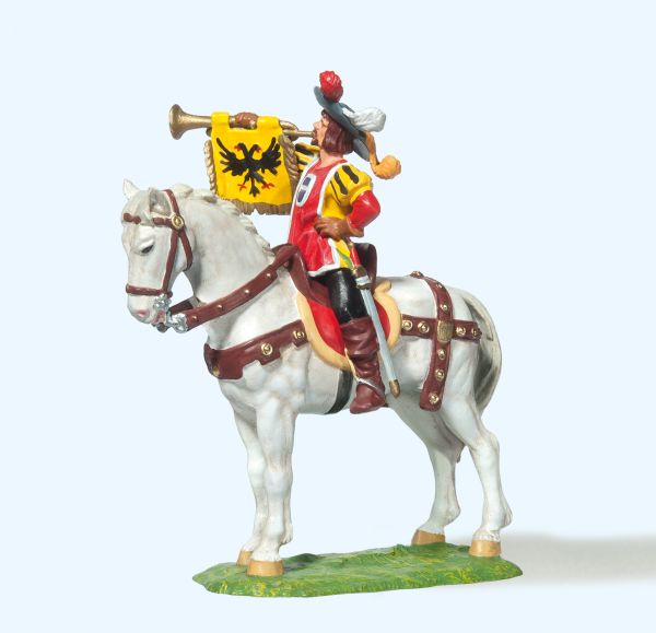 52352 Preiser - Fanfarenbl�ser zu Pferd - Spur 2m / G