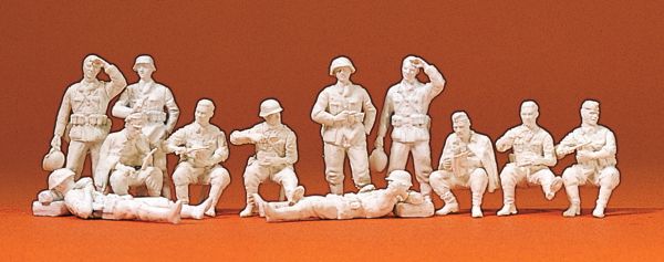 72505 Preiser - Rastende Infanterie. DR 1939- - Spur H0