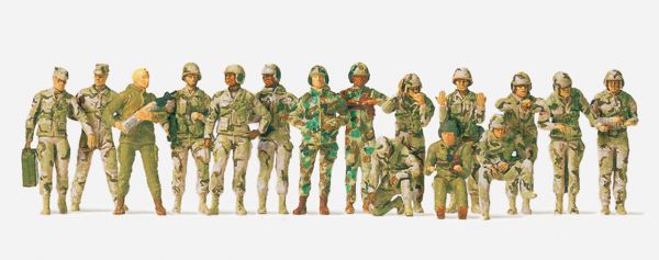 72524 Preiser - Panzerbesatzungen. US Army 20 - Spur H0
