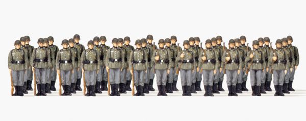 72533 Preiser - Infanterie angetreten. Deutsc - Spur H0