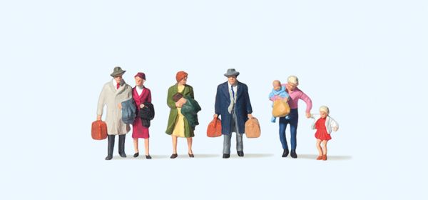 75038 Preiser - Gehende Reisende - Spur TT