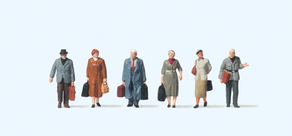 75048 Preiser - Gehende Reisende. Epoche III - Spur TT