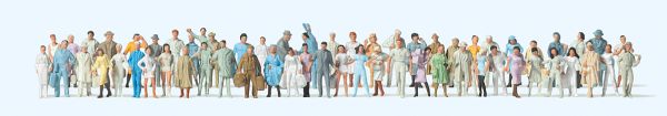 79251 Preiser - Reisende, Passanten. 60 Figur - Spur N