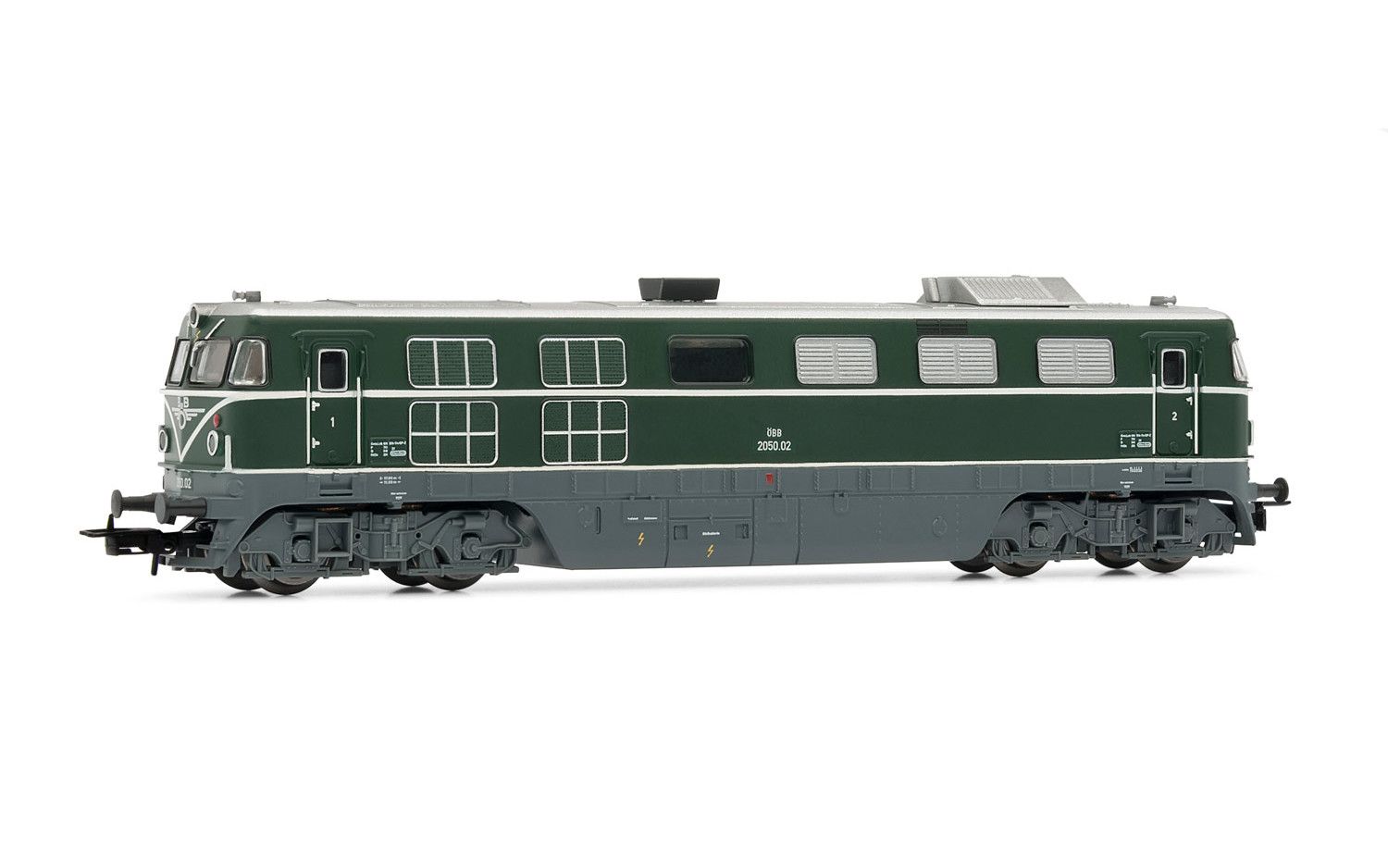ÖBB Diesellok 2050.002, grün, mit  Generator, Epoche IV, DCC-Sound