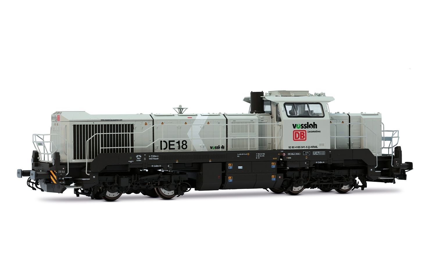 HR2920S Rivarossi - DB/Nor,Dies.Lok DE18,VI,S - Spur H0
