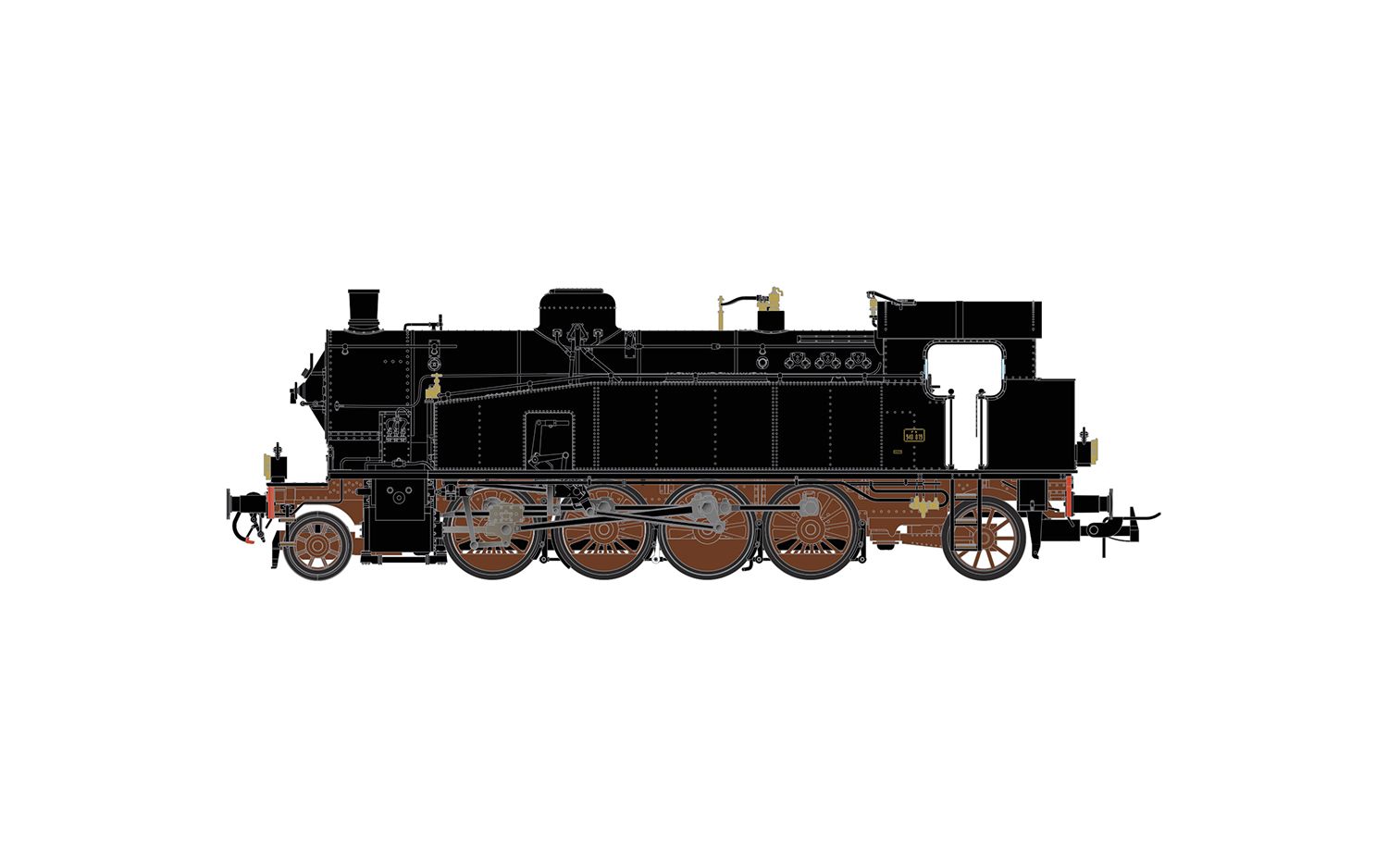 HR2956S Rivarossi - FS,TendLok 940,�llam,III,S - Spur H0
