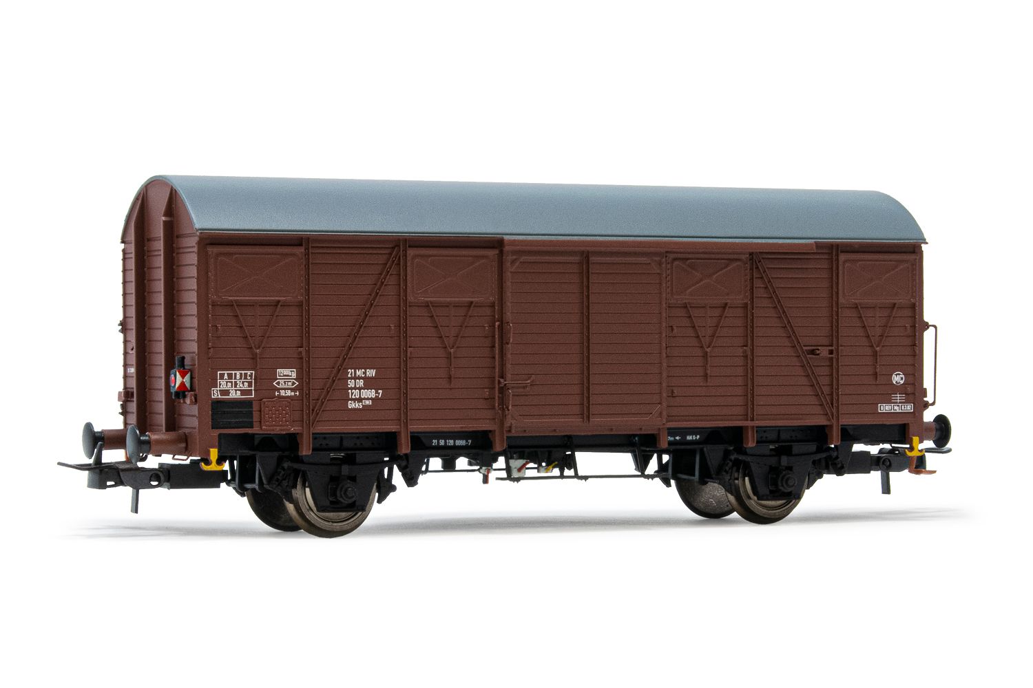 DR, 2-achs. gedeckter Güterwagen Gs mit  Schlusslicht, Epoche IV