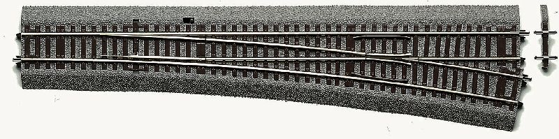 42581 Roco - H-Weiche re. WR-10 - Spur H0