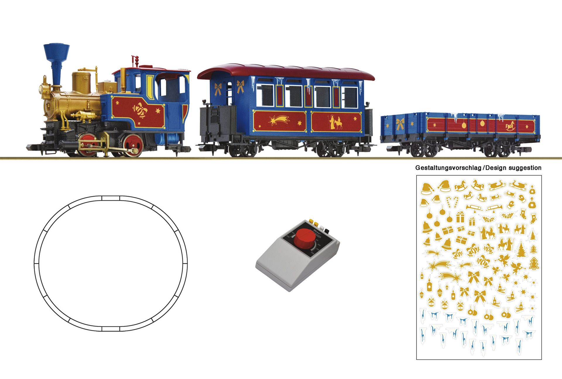 5100003 Roco - Magic Train Weihnachtszug DC-analog - Spur H0