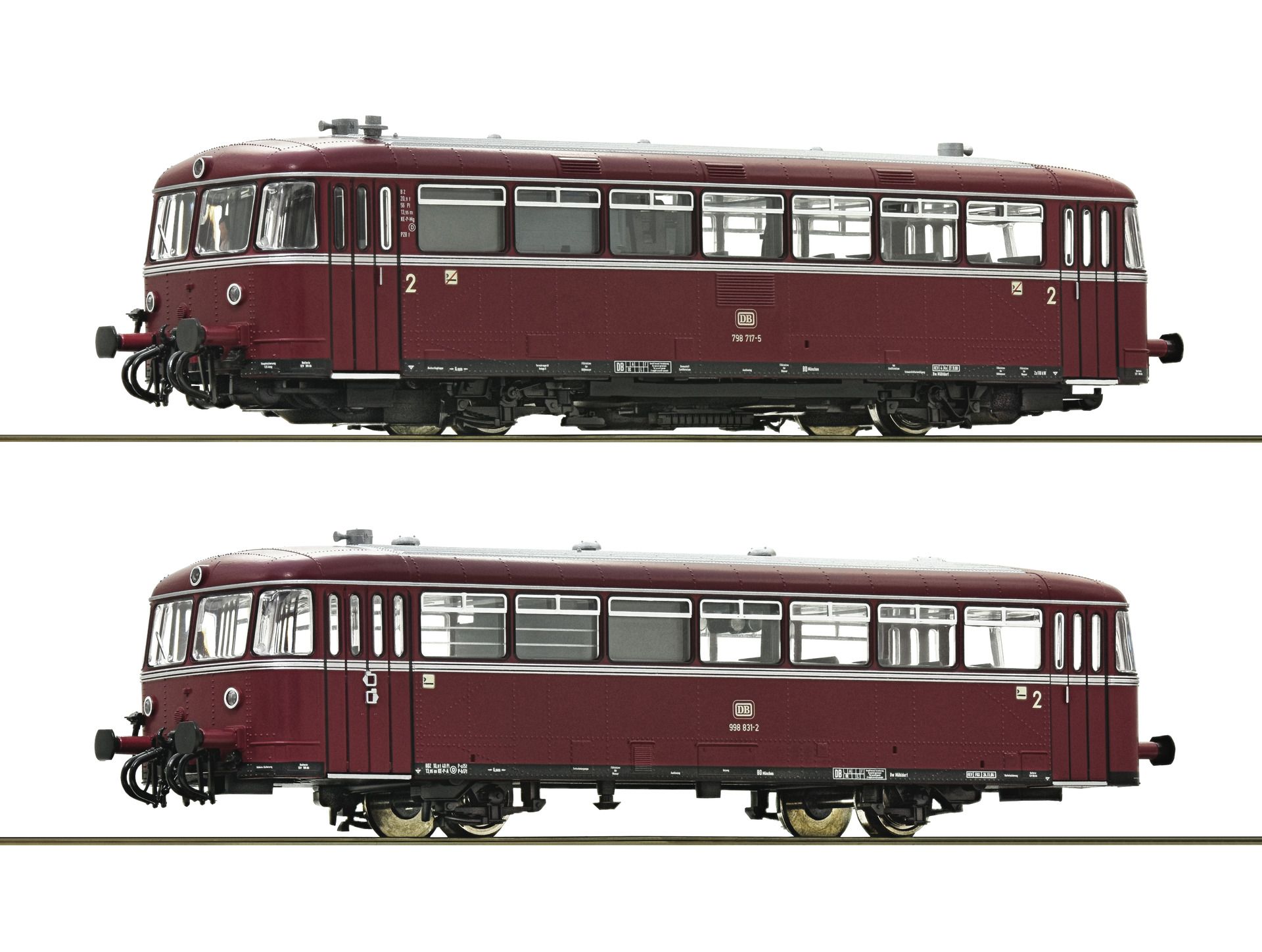 mit Digital DCC-Sound-Decoder, Schnittstelle NEM 652. Mit Innenbeleuchtung. Steuerwagen werkseitig mit fest eingelöteten Funktionsdecoder.