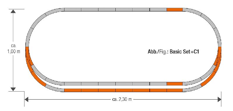 61152 Roco - geoLine Gleisset C1 - Spur H0