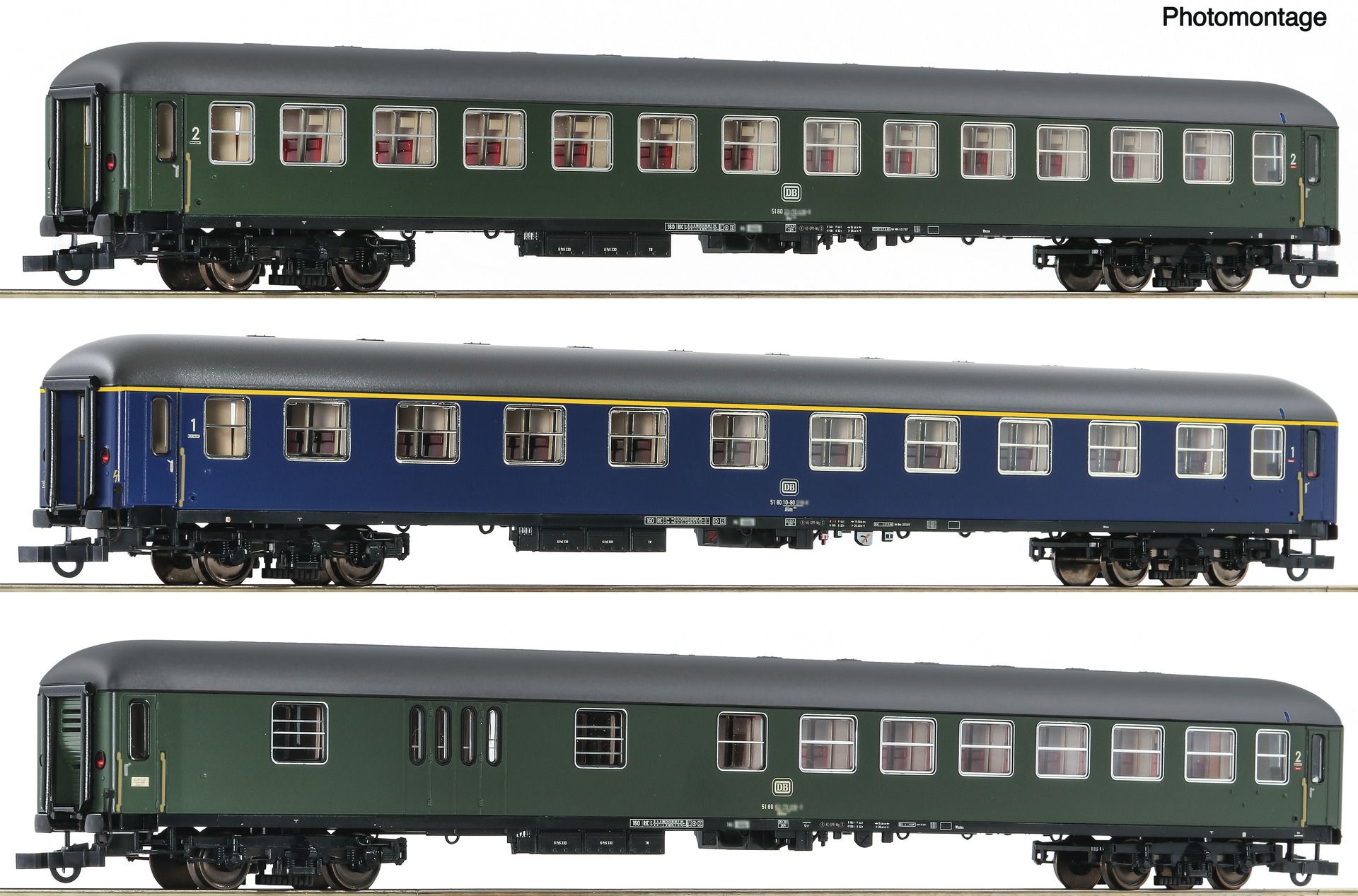 3-piece set D 377 "Hispania-Express", DB.