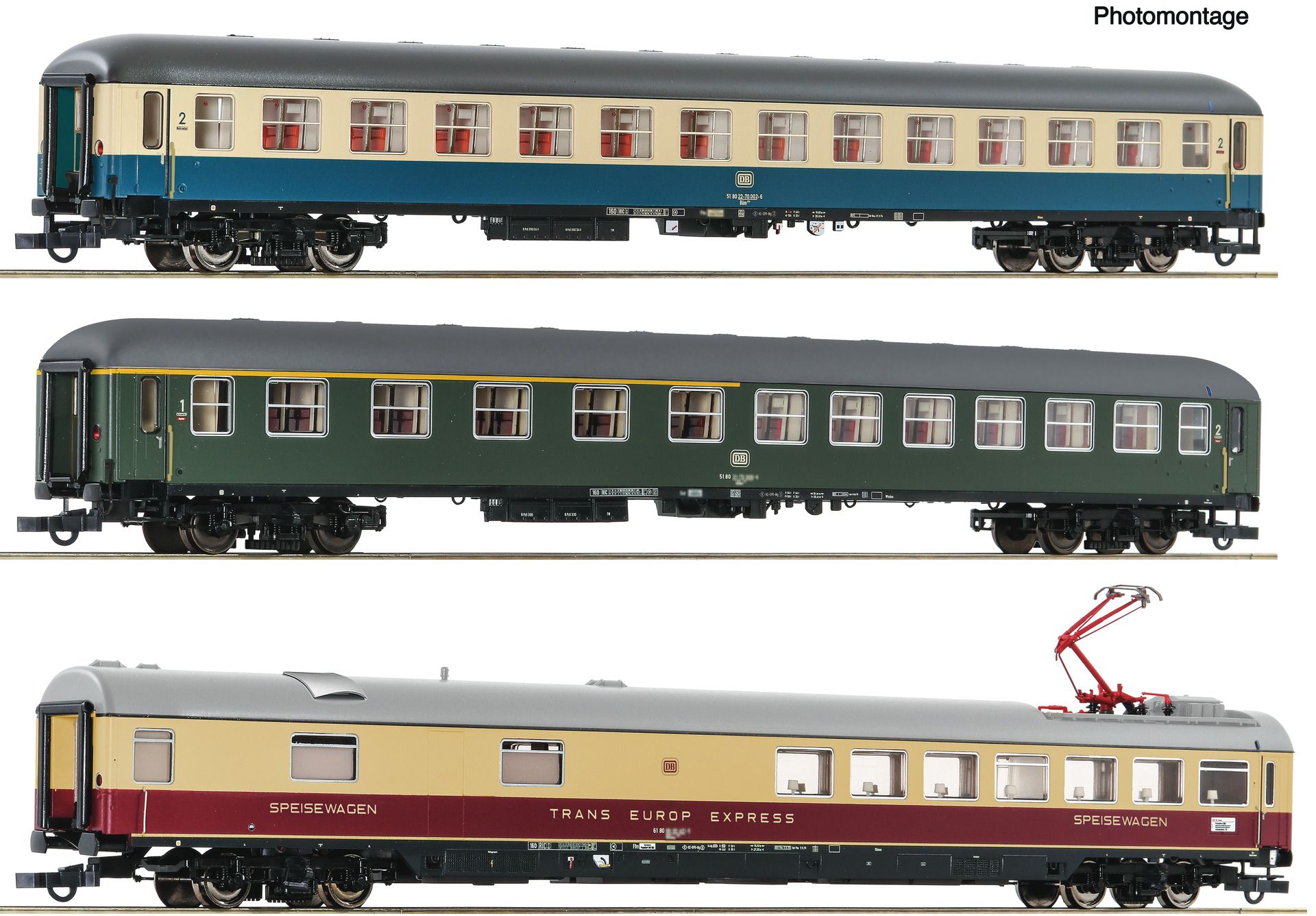 3-piece set D 377 "Hispania-Express", DB.