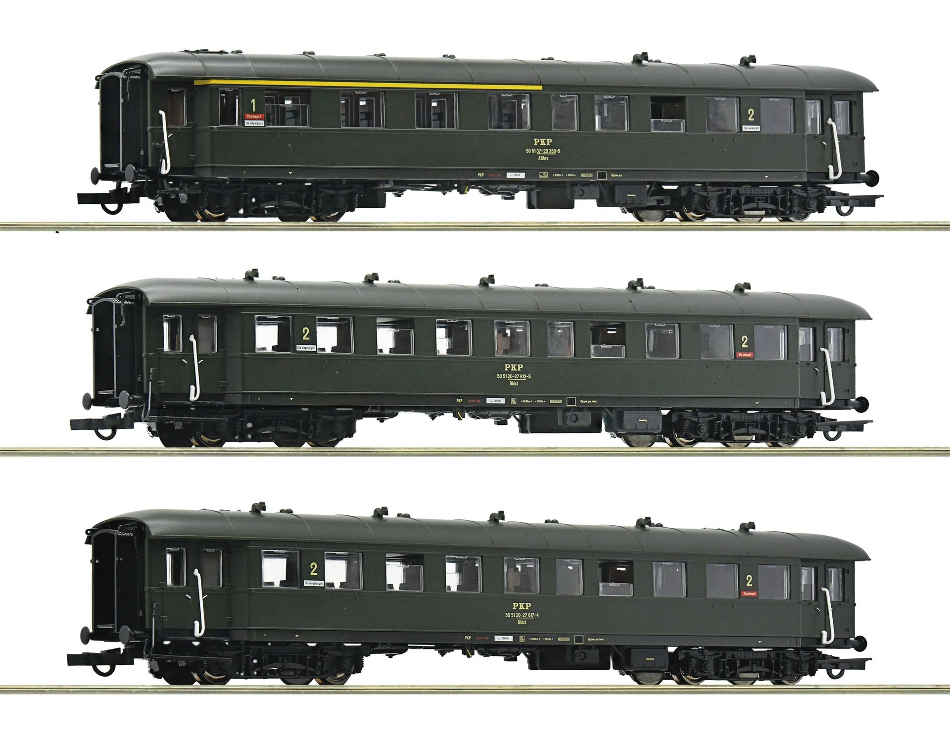 6200058 Roco - 3er Set Perszug. PKP - Spur H0