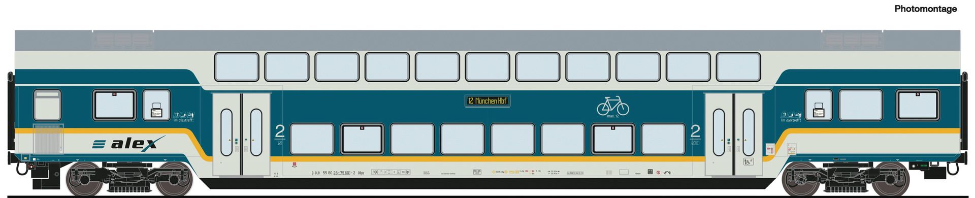 6200103 Roco - Dosto Alex DC #1 - Spur H0