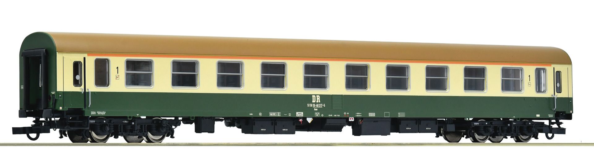 6200114 Roco - Reisezugwg. 1. Kl. DR creme - Spur H0