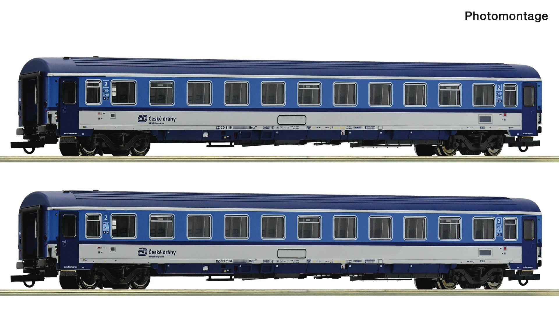 6200157 Roco - 2er Set Eurofima CD - Spur H0