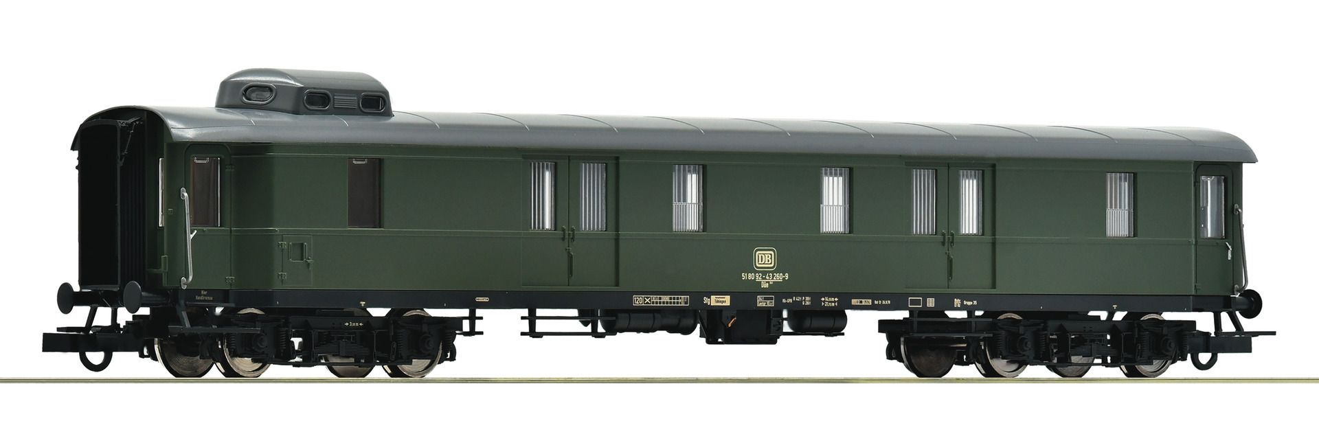 6200162 Roco - Gepaeckwag. BA35 2.Kl. DB - Spur H0