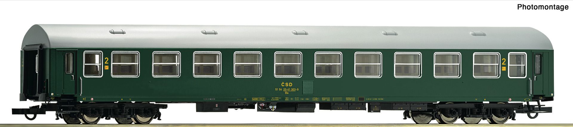 6200169 Roco - Schnellzugwag. Y/B70 2. Kl. C - Spur H0