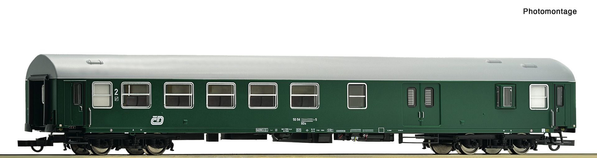 6200223 Roco - Reisezugwagen 2. Klasse/Gep�ck - Spur H0