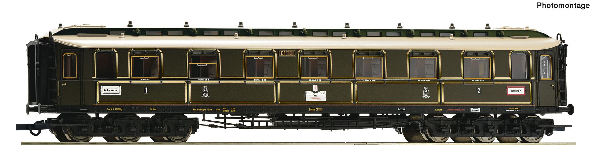 6200237 Roco - Schnellzugwagen 1./2. Klasse - Spur H0