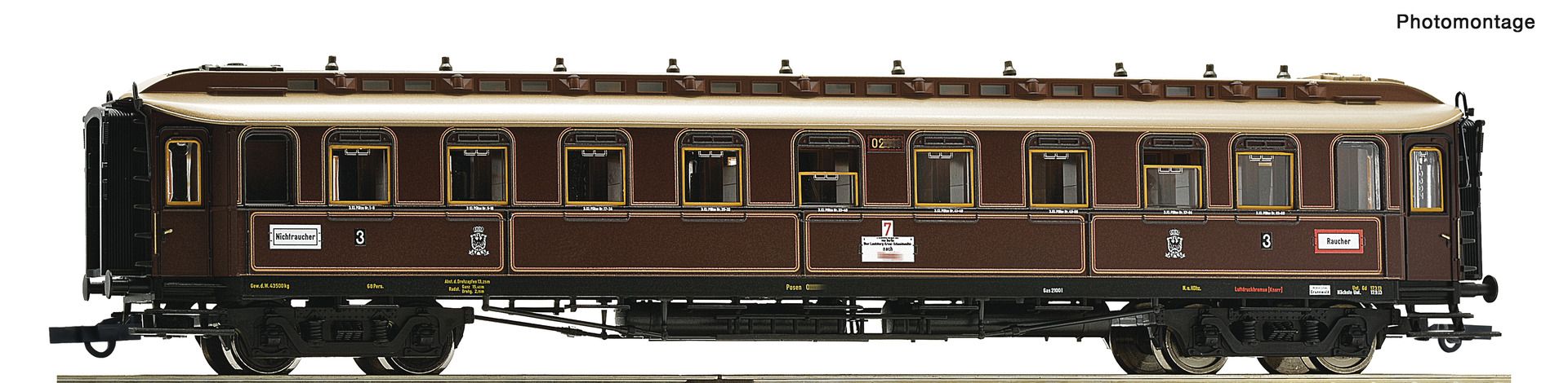 6200238 Roco - Schnellzugwagen 3. Klasse - Spur H0