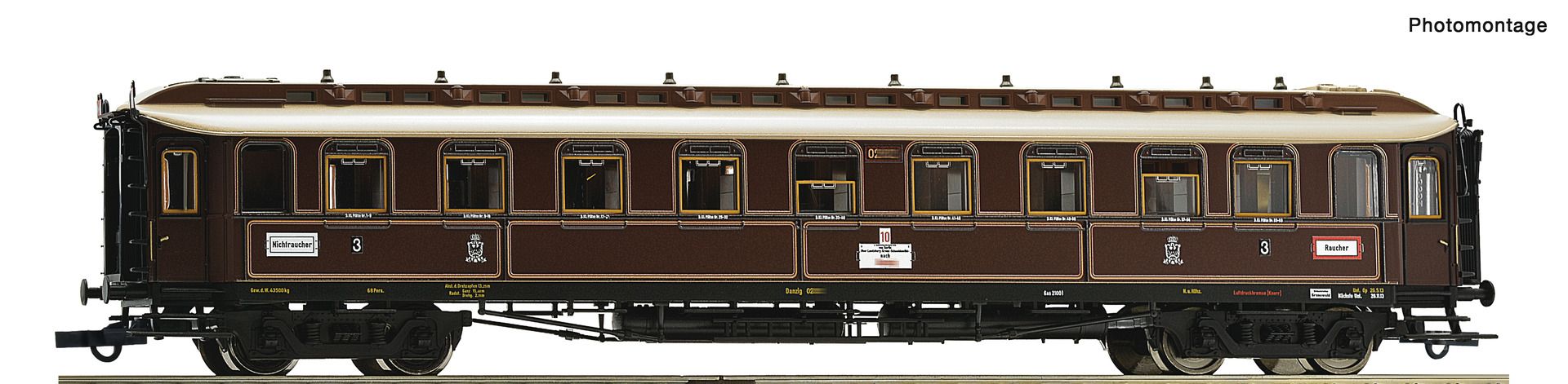 6200239 Roco - Schnellzugwagen 3. Klasse - Spur H0