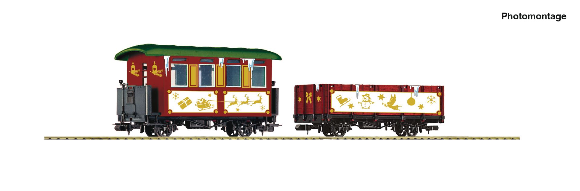 6230001 Roco - 2er Set Erganzungswag. Weihna - Spur H0