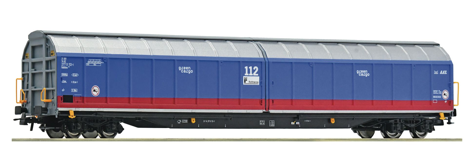6600001 Roco - Schiebewandwag. Green Cargo - Spur H0