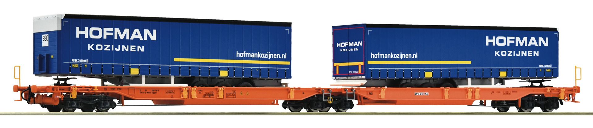 6600072 Roco - Doppeltwg.T2000 + Hofmann - Spur H0