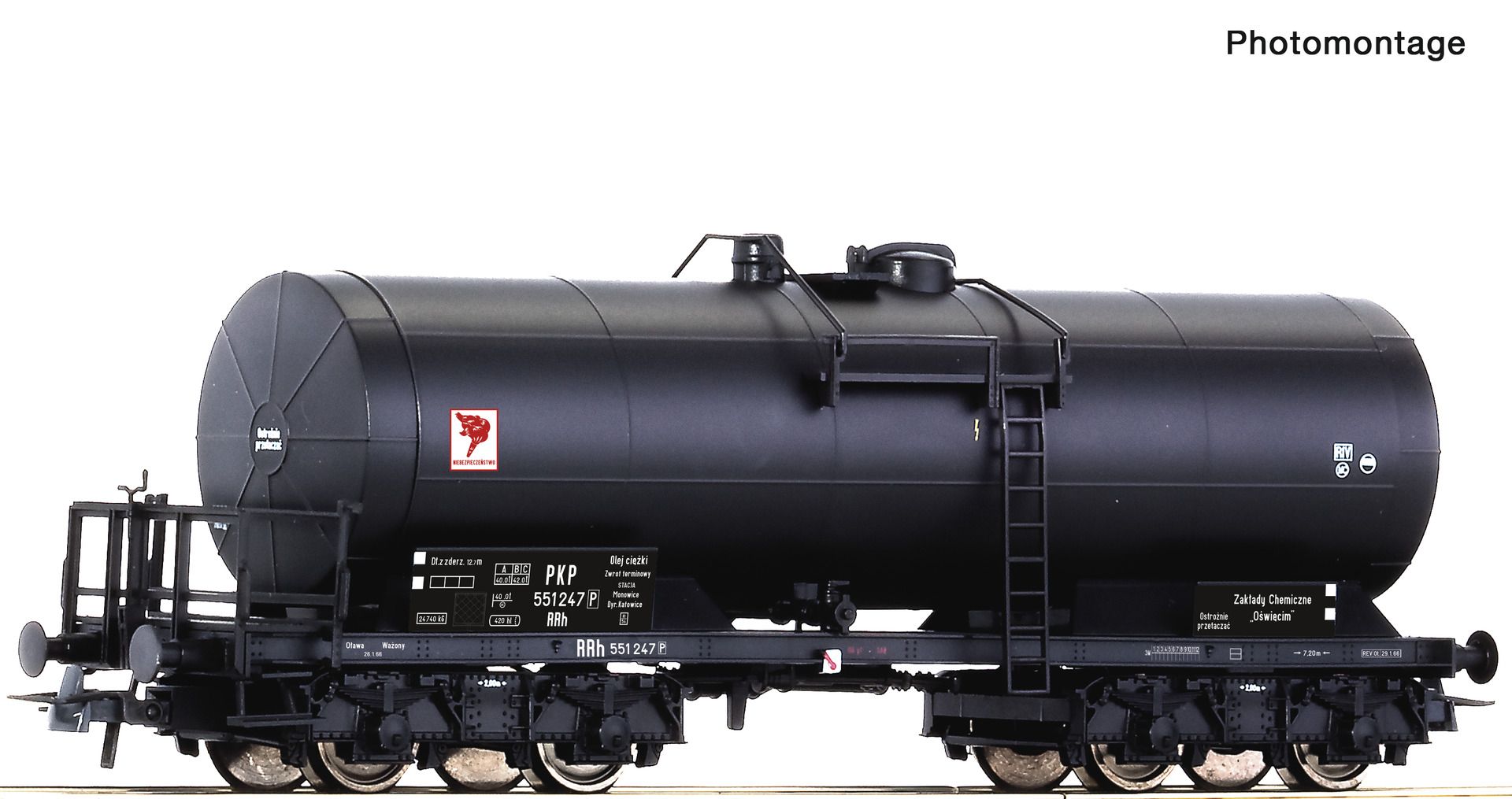 6600174 Roco - Kesselwag. RRh Oswiecim - Spur H0