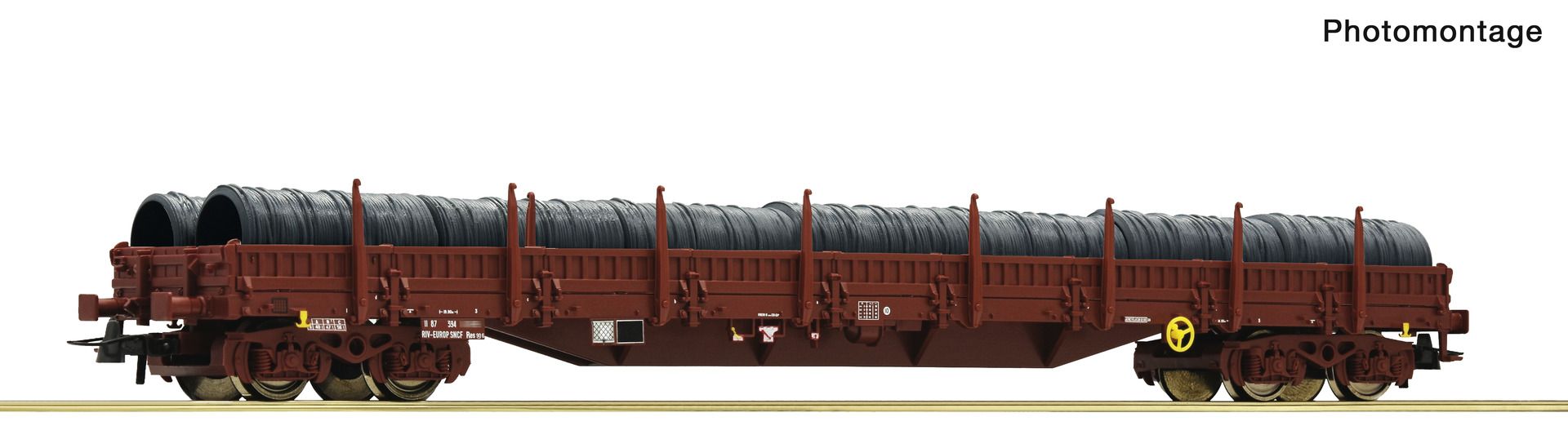 6600184 Roco - Rungenwag. Res SNCF+Drahtroll - Spur H0